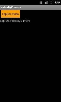 Capture video click button screen